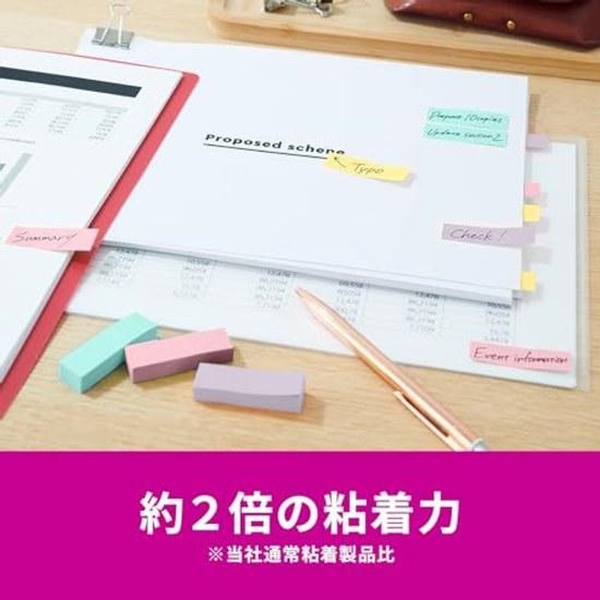 3M Post-it Notes Strong Adhesive Cute Thin Small Multicolor 5015mm 45 Sheets8 Pads 700SS-MC-5N