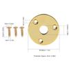 2PCS Round Guitar Jack Plate Metal Round Jack Plate Premium Output Jack Cover  For Guitar Bass