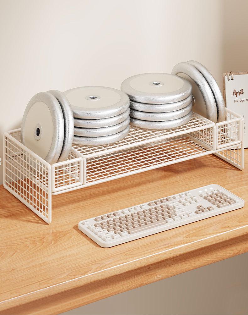 Adjustable Laptop & Monitor Stand with Storage Shelf