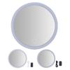20X Beleuchteter Vergrößerungs-Make-up-Spiegel 3 Farben LED Kosmetikspiegel mit Licht Stufenloses Dimmen mit Saugfuß