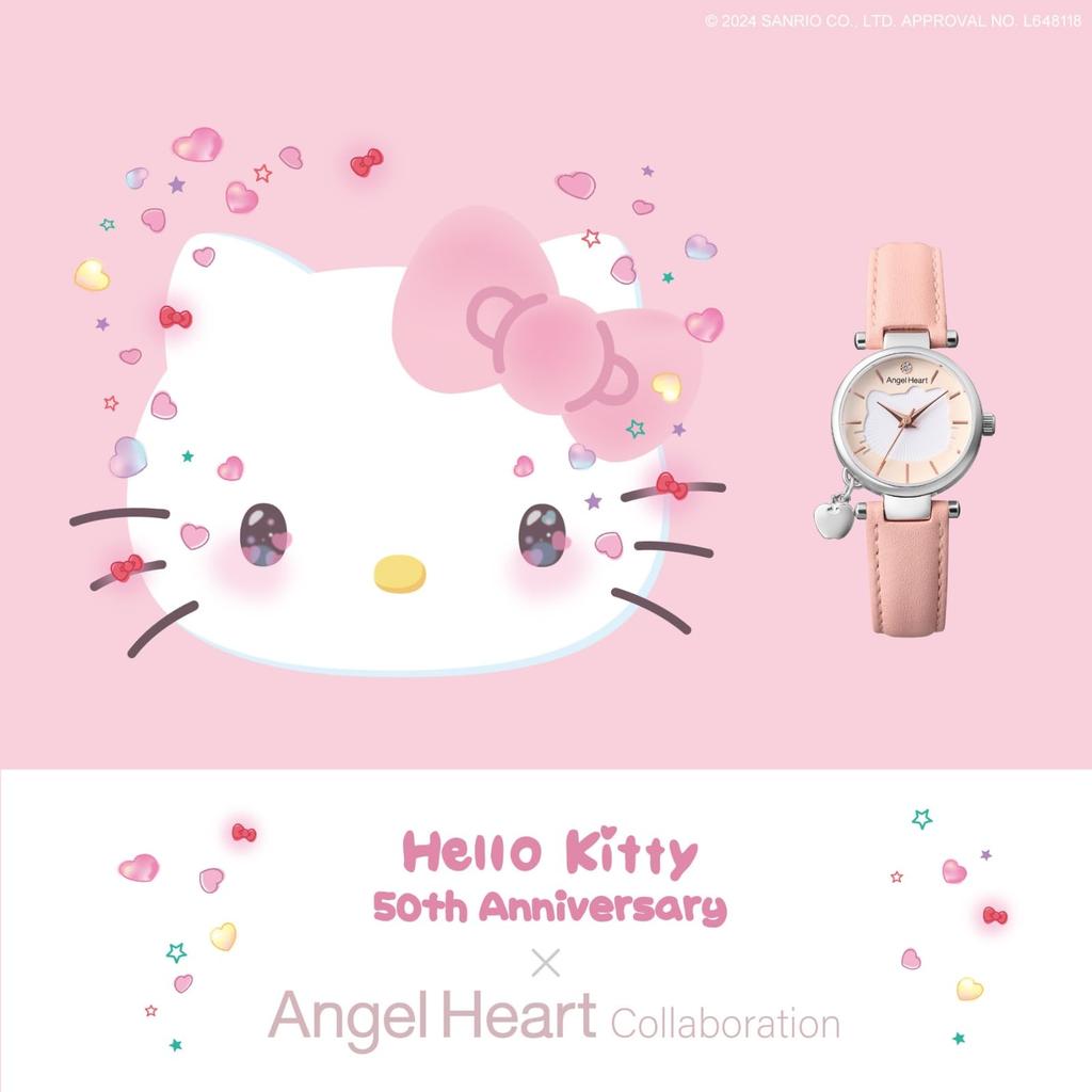 ANGEL HEART Hello Kitty Collaboration Collaboration KT26SS Quartz Pink 26mm Watch (Angel Heart) [Official Store] Women's []