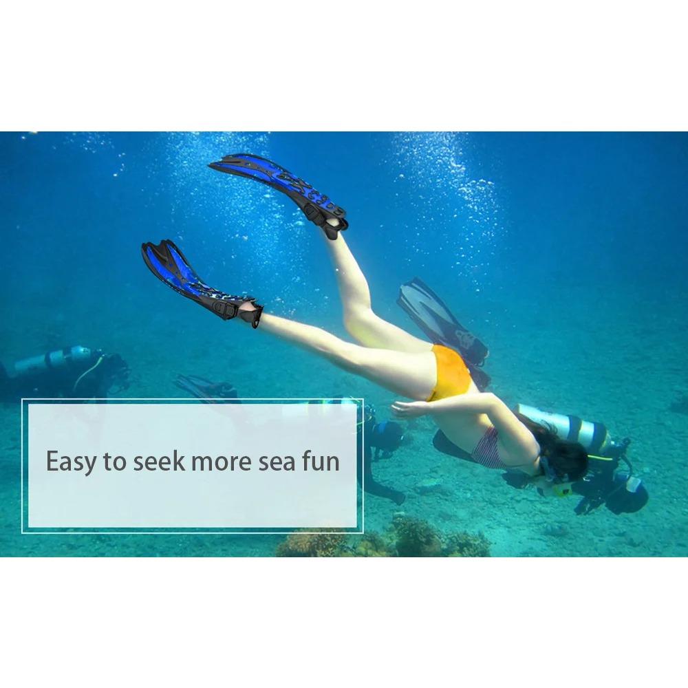 Mask Fin Snorkel Set Snorkel Gear for Adult Panoramic View Snorkel Mask Adjustable Dive Flipper Dry Top Snorkel and Travel Bag