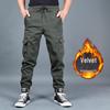 Men's Autumn/Winter Loose Overalls: Trendy, Plus-Size, Velvet-Lined, Thickened Casual Sports Pants