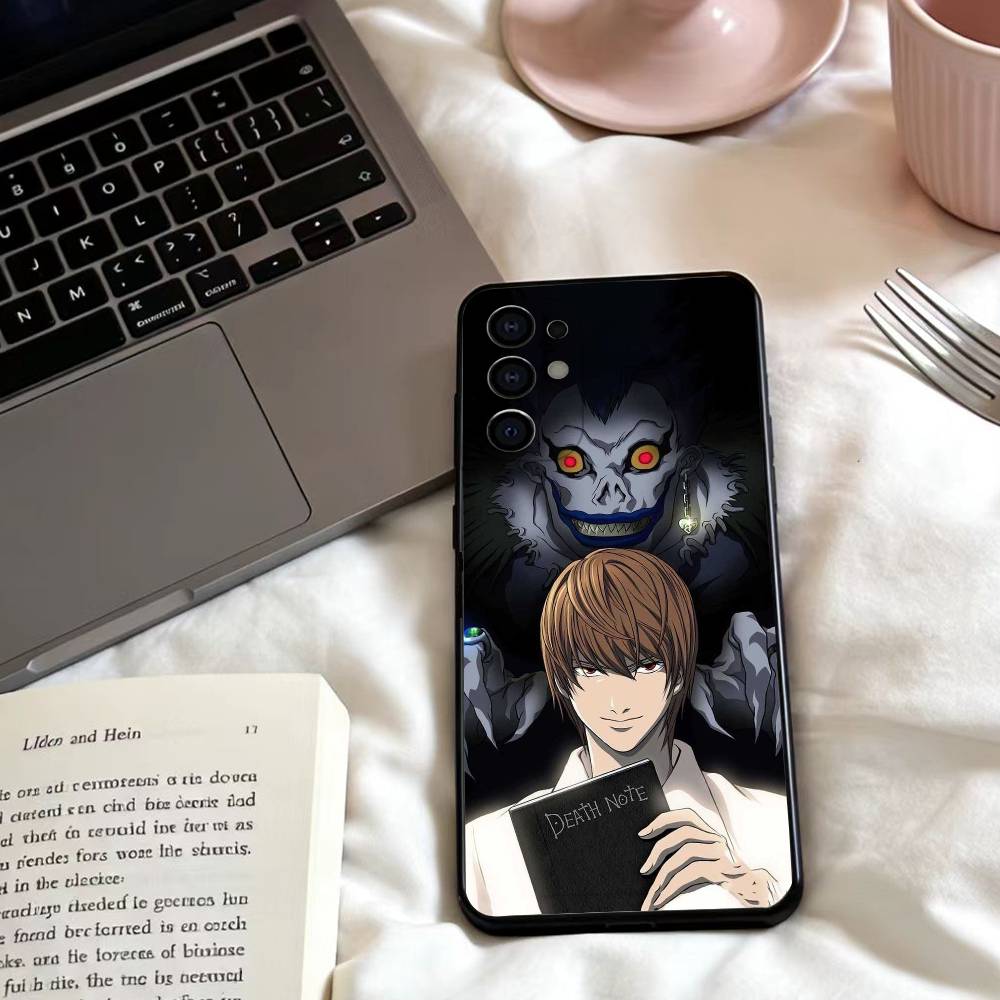 D-Death Anime N-Note  Phone Case For Samsung S25,24,23,22,30,21,10,9,Ultra,Plus,Lite,FE,4,5 G Soft Black Case