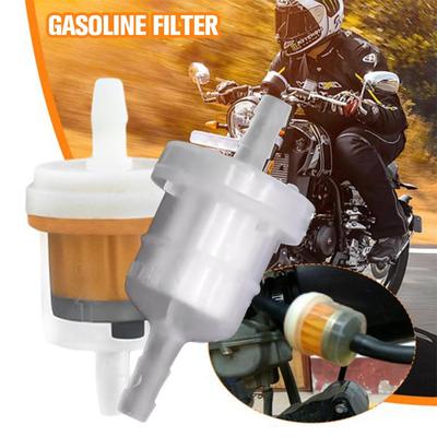 2/5 Stück Universeller 1/4 Zoll Benzin Gas Kraftstoff Benzin Ölfilter Motorrad Roller Benzinfilter Werkzeug Motor ATV Kraftstofffilter