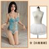 Sex Underwear Lace Embroidery Hollow Pajamas Sexy Suspender One-piece Waist Transparent Temptation Mesh Set