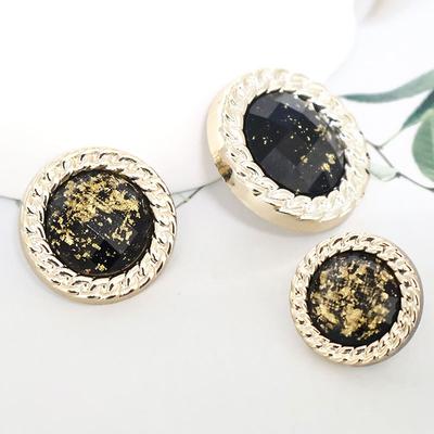 Plastic Button Resin Pearlescent Accessories Hand Sewn Phnom Penh Round Exquisite High-End Coat Shirt Buttons