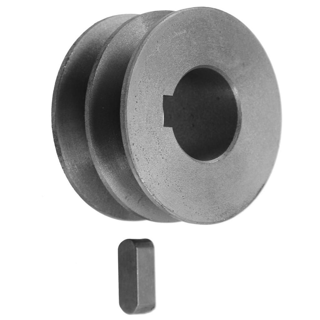 For A Type V Belt V Belt Pulley Dia 50mm 100 Cast Iron Double Slot Pulley Power Tool Accessory V Belt Pulley A Type