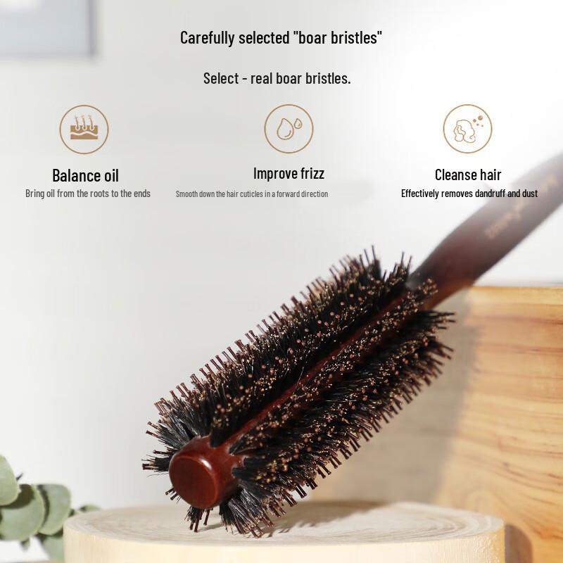 Boar Bristle Hair Curling Brush