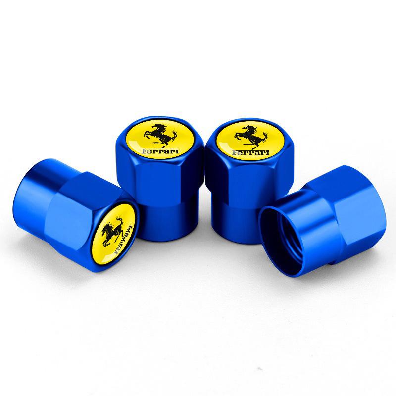 For Ferrari550 Barchetta Pininfarina 575 GTZ 612 Scaglietti Monza SP1 Monza SP2 Daytona SP3 Car Wheel Tire Valve Caps Stem Cover