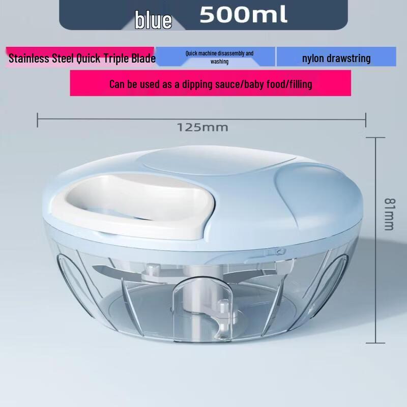 Hand-Pull Garlic Mincer and Chopper