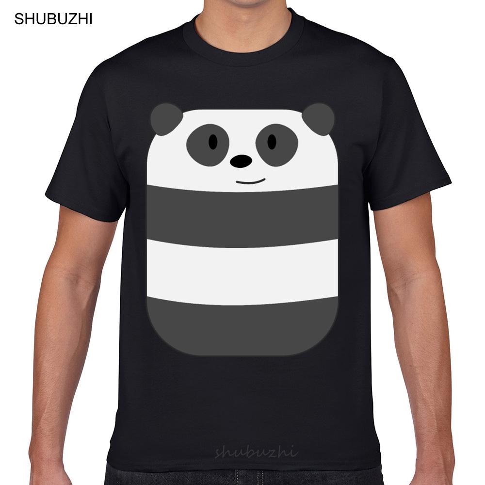 Tops T Shirt Men smiling panda Humor White Print Male Tshirt male brand teeshirt men summer cotton t shirt