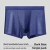 Men's Spring and Summer New Net Hole Ice Silk Breathable Graphene Antibacterial Boxer Briefs