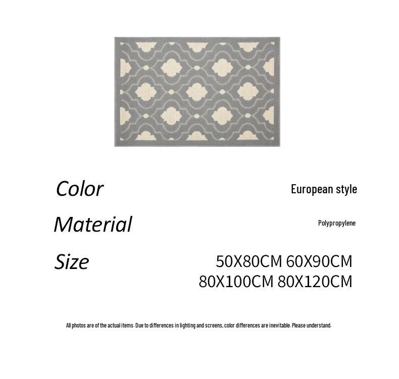 Tapis d'entrée antidérapant américain premium - Tapis résistant à la saleté et à la poussière pour la maison et le couloir