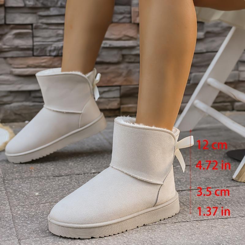 Women's Winter Furry Slip-Resistant Platform Sneakers/Boots - Thick Platform Height Increase