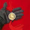 2027 Chinese  Year Goat Hanging Ornaments Gold Lucky Design Red Tassels For Spring Festival Home Wall Decor