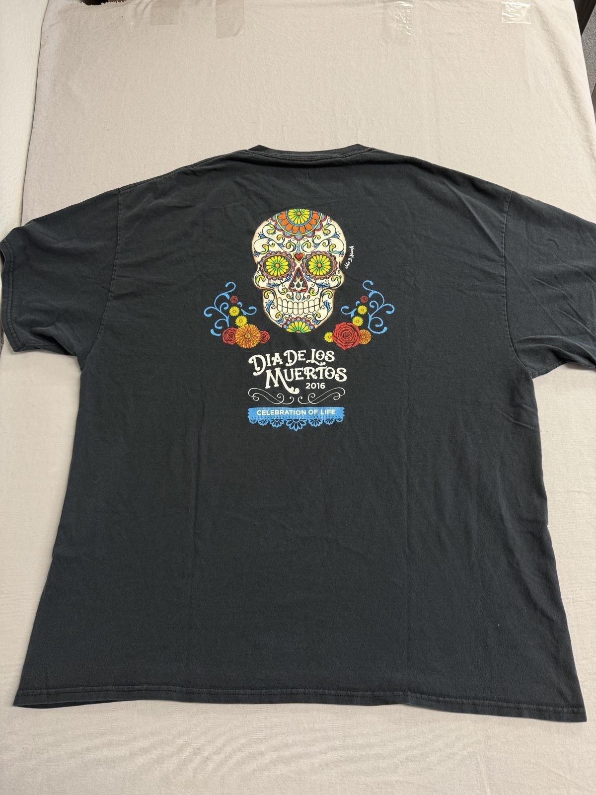 Dia De Los Muertos 2016 T-shirt CA Lottery Scratchers 2XL S разноцветный