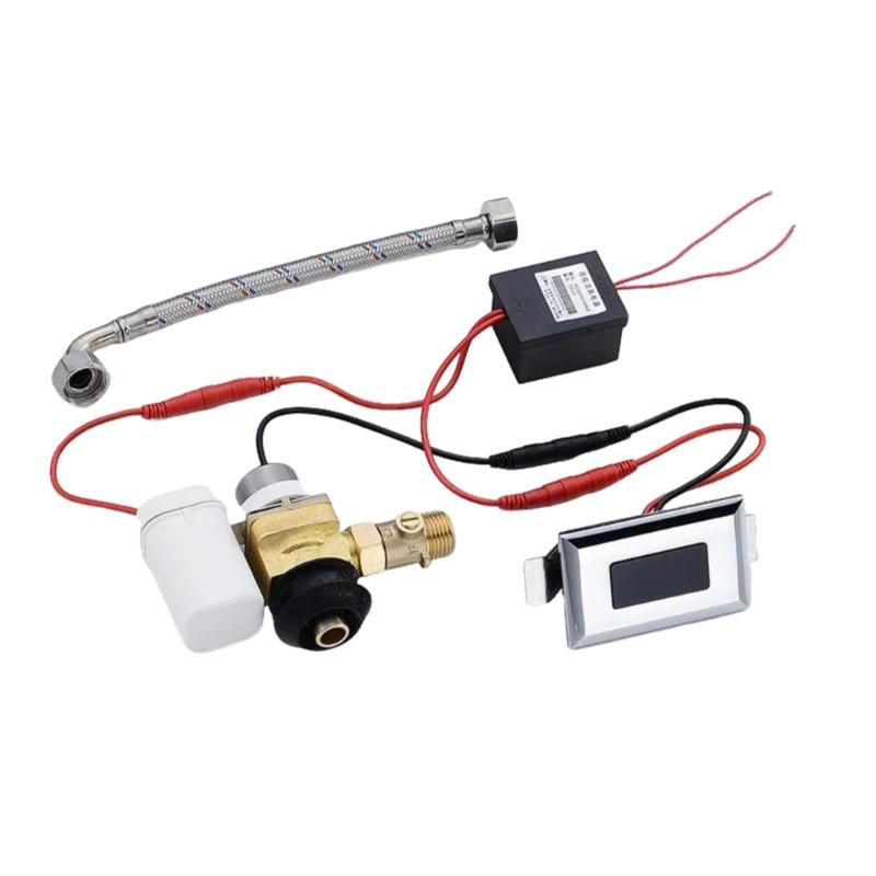Touchless Toilet Flush Kits Urinal Flusher Solenoid Valves Washroom Concealed Wall Mount Sensors Urinal Accessories