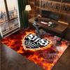 VfB Stuttgart Football Print Crystal Velvet Rug, Comfortable Water Absorbent Non Slip Indoor Floor Carpet