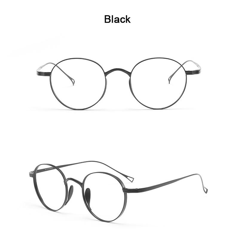 

2024 Японский бренд Тот же дизайн KMN113 Женские Мужские Оправа Очки Чистый Титан NO Lens чёрный