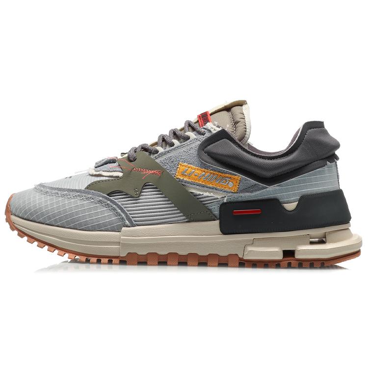 

New LiNing 001 Slip Resistant Support Lightweight Low Top Running Shoes Men s Gray Green Blue AGCQ271-3 39