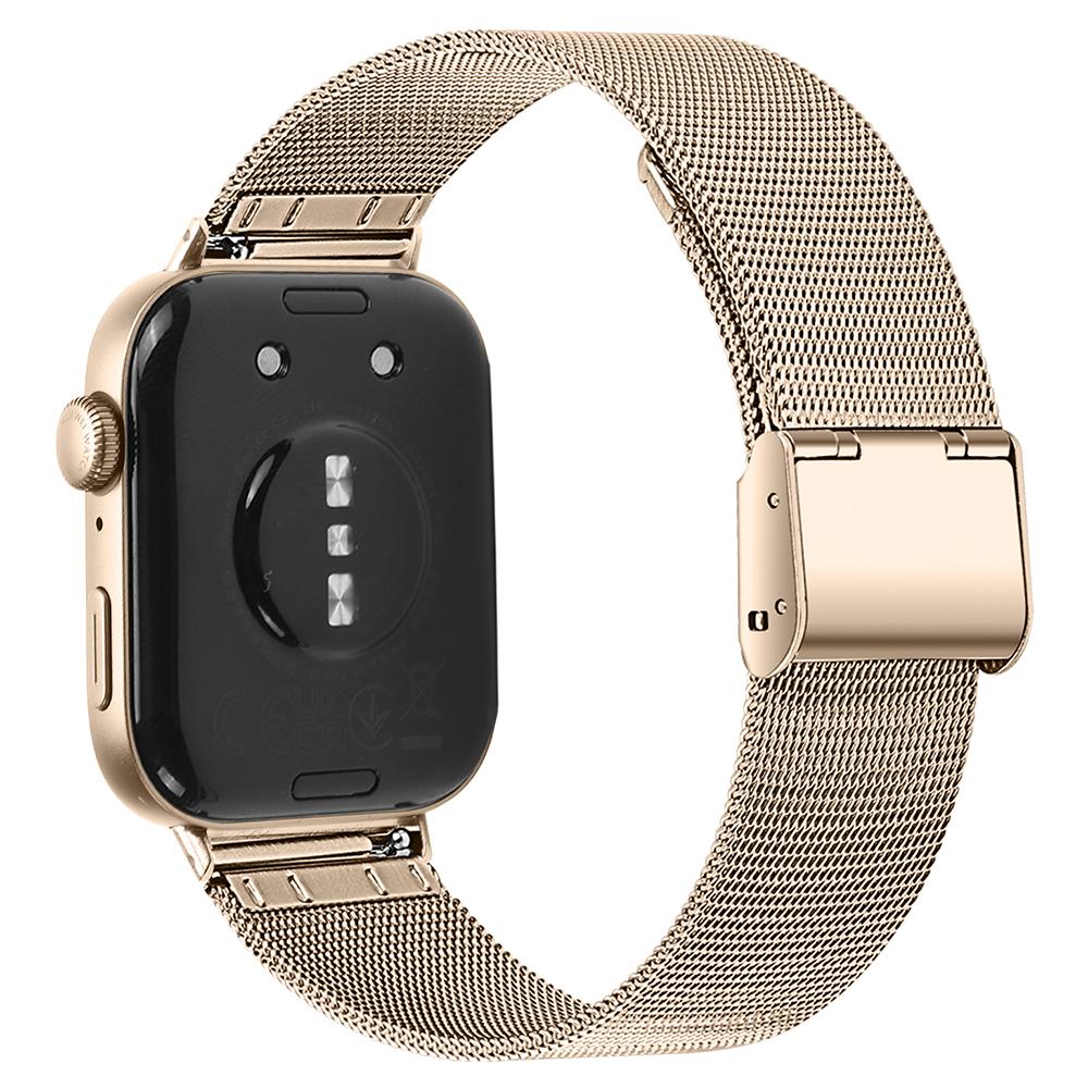 

Для Huawei Watch Fit 3 Миланский сетчатый ремешок 316L Нержавеющая сталь Ремешок для часов Champagne Gold