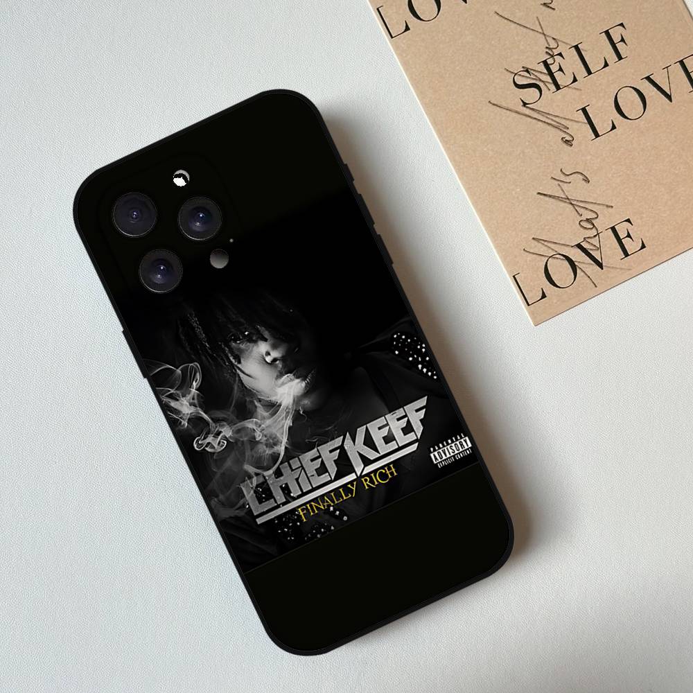 Chief Keef American Rapper Phone Case Phone Case For Iphone 17 16 15 11 13 14 Pro Max X Xr Xs Max 12mini Black Shell Cover Case