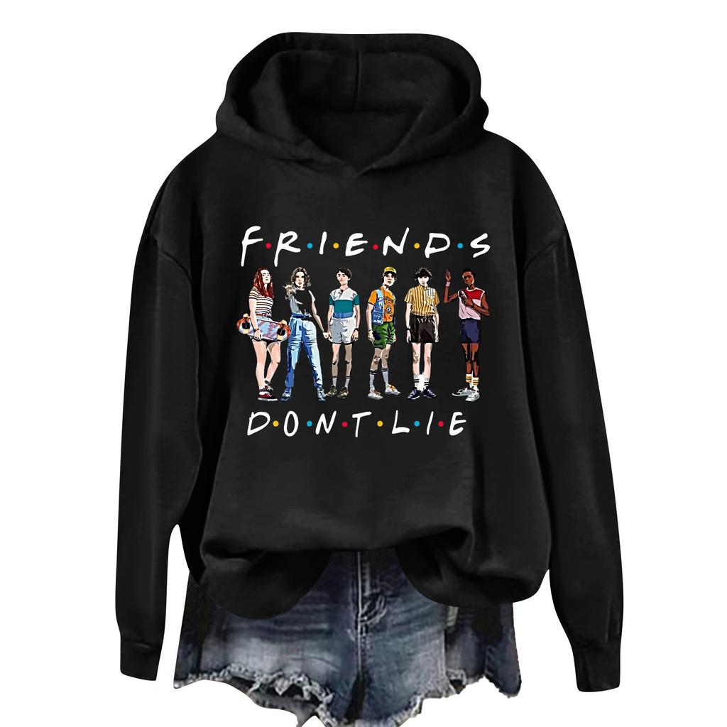 Women's And Men's Unisex Fashion Outfit Sweatsuit  Printed Long Sleeved  Casual Hooded Sweatshirt