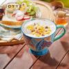 JOYYE Hand-Painted Jungle Ceramic Mug