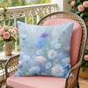 Kleine Blumen Kissenbezug Weicher Plüsch Überwurf Kissenbezug Doppelseitig Dekorativer Kissenbezug Sofa Schlafzimmer Heimdeko
