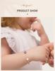 Pearls with Evil Eyes Cuff Bangle Bracelet  for Little Boy Girl Birthday Gift Protection Jewelry VIP