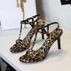 Europäischer Und Amerikanischer Stil Schöne Einriemen High Heel Sandalen Dünne Absätze Offene Zehen Mode Sandalen Sexy Damenschuhe