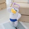 Funny Sausage Mouth Doll Keychain Cuteness Animal Plush Key Rings Decorative Key Accessory for Car Bag Decorating
