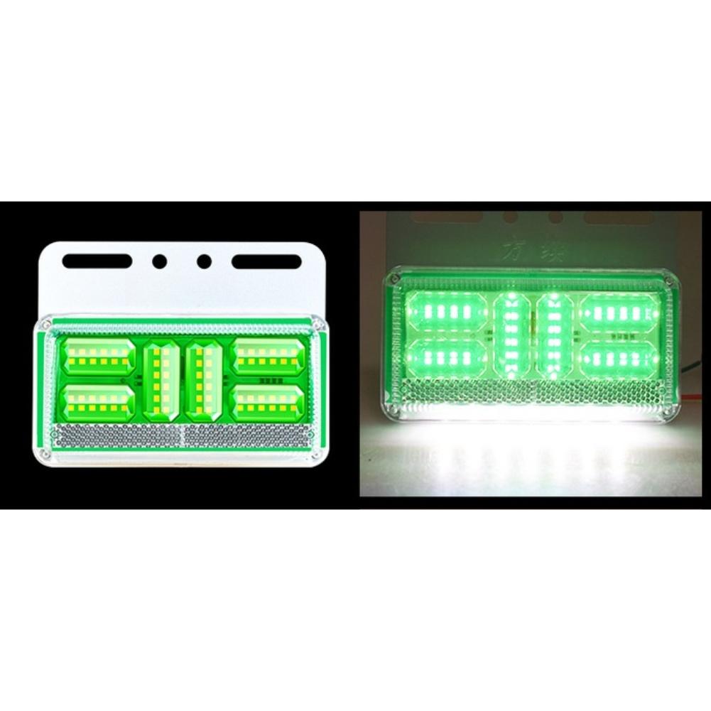 24V Truck Clearance Lights LED Truck Side Marker Light Waterproof Turn Signal Wide Light Trailer Side Marker Lights зелёный