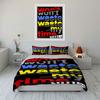 Bold Colorful Text Design. Bedding Sets Duvet Cover Sets Duvet Covers Pillowcases(1 * Duvet Cover 2 * Pillowcases Without Duvet Insert)