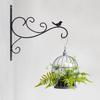 Metal Wall Hook Coated Plant Hanger Animal Silhouette Hook Anti-Rust Bracket For Hanging Plants Outdoors Bird Feeder Lanterns