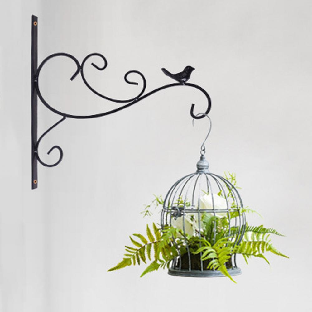 Metal Wall Hook Coated Plant Hanger Animal Silhouette Hook Anti-Rust Bracket For Hanging Plants Outdoors Bird Feeder Lanterns