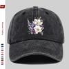 Pc Floral Print Baseball Cap with Heart Print Sun Hat Comfortable Lightweight Buckle Adjustable Fashion Skateboard Cap Retro Ad