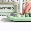 Mechanical Buttons Retro Typewriter Calculator Stationery Large Screen Vintage Gradient Color Calculator Easy To Use Portable