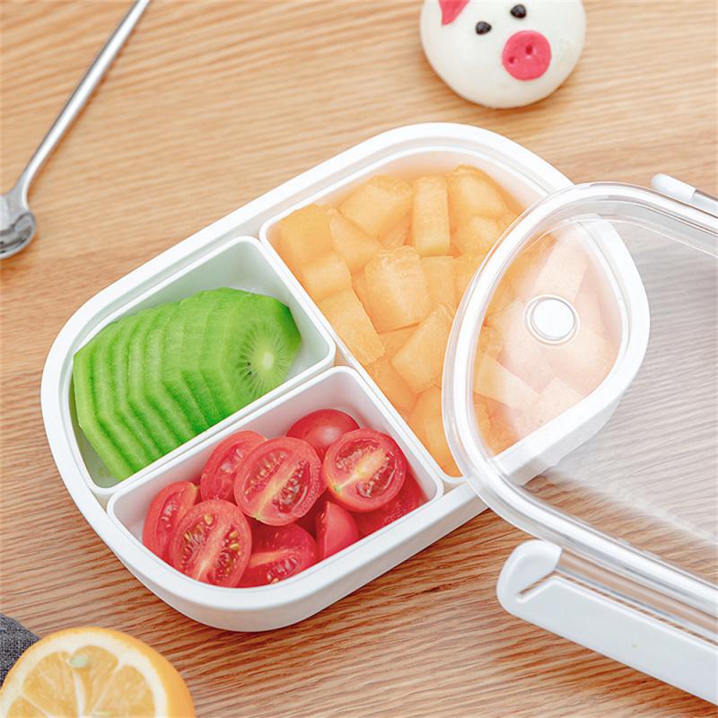 

Food-grade Rice Basket Leak Proof Fresh-keeping Portable 2/3 Grids Kitchen Gadgets Portable Lunch Box Heat-resistant