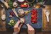 Glass Board Cutting Board 52X30 Concrete