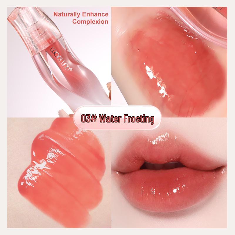 

WODWOD Silky Smooth Long-Lasting Lip Glaze: Natural Nude, Light, Non-Transfer, Whitening Gloss.