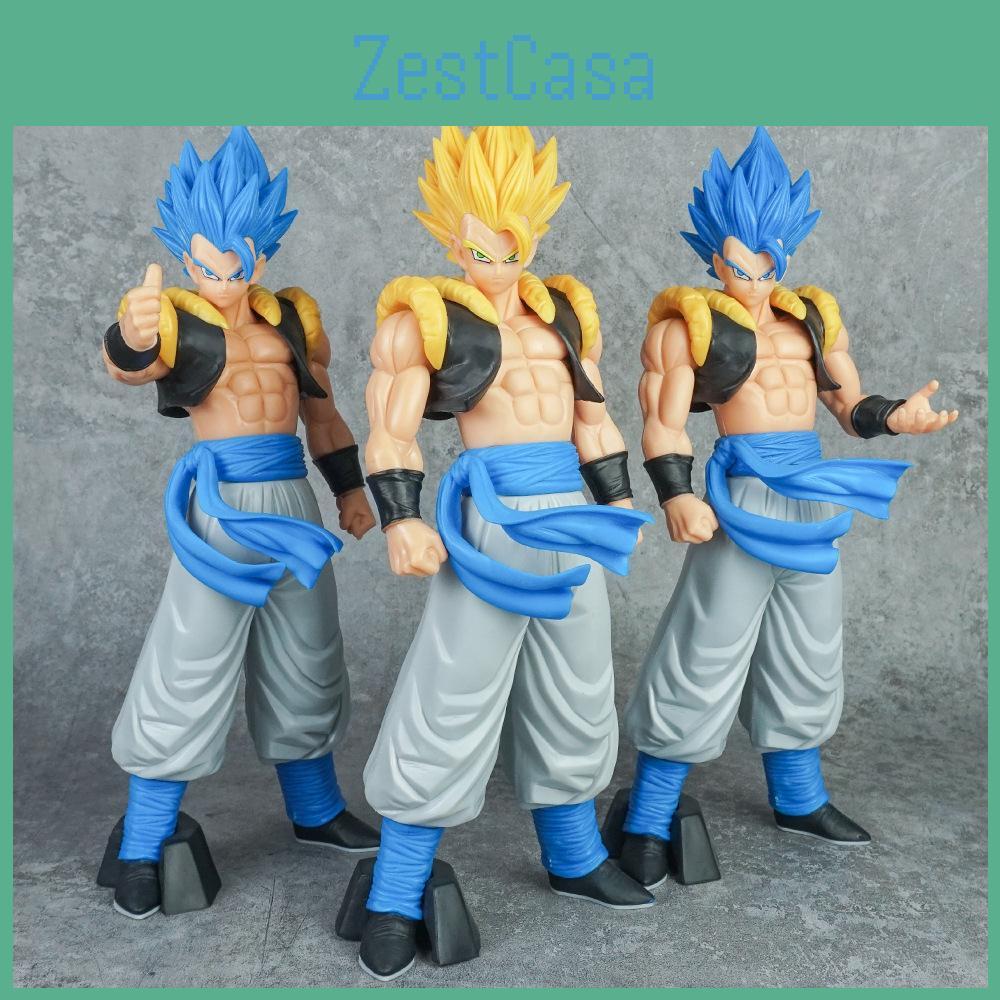 Gogeta Ball Dragon Yellow And Blue Hair Raise Hand Thumbs Up Posture Model