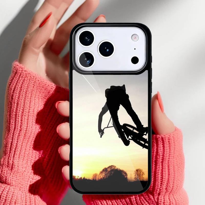 BMX Bike Extreme Sport Phone Case for iPhone 17 16 15 14 13 Pro Max Back Cover for 12 11 Pro Coque