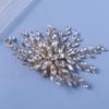 Gold Luxury Crystal Bride Hair Comb Rhinestone Wedding Headdress Jewelry Bridal Handmade Hair Accessories Women Party Ornaments