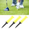 3Pcs 83mm Yellow Elastic Golf Tee Rubber Ball Holder for Golf Practice Training Tools
