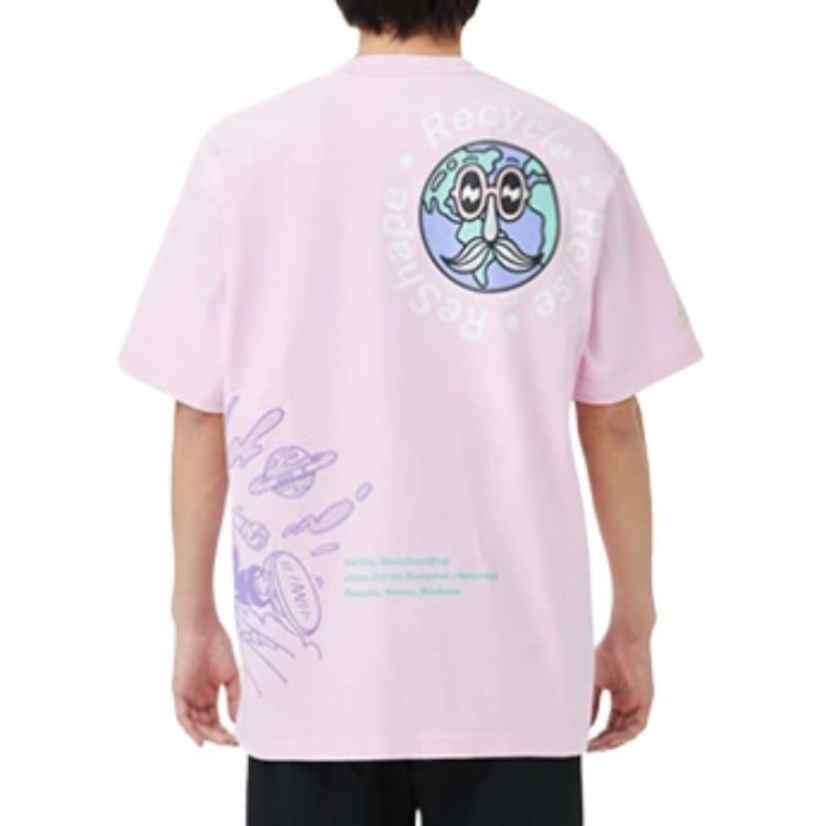 Li Ning X Steven Harrington Li Ning X Steven Harrington T Shirt Unisex Pink AHST075-2