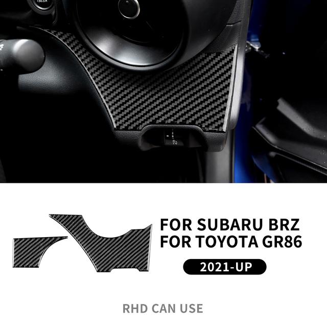 Real Soft Carbon Fiber Interior Trim For Subaru BRZ Toyota GR86 2025 2025 2025 2025 Car Center Console Decorative Sticker