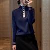 ZOSOUL Women's Stand Collar Knitted Sweater