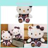 College Style Kt Cat Plush Doll With Short Pile Fabric For Gift Giving